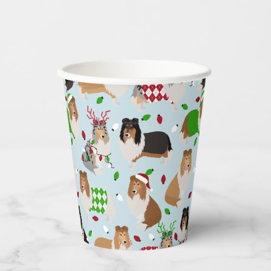 クリスマスラフ紙カップ 紙コップ (正面)