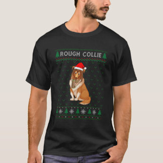 クリスマスラフCollie Dog Design醜いクリスマスススススウェート Tシャツ