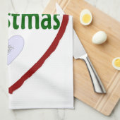 クリスマスラブキッチンタオル キッチンタオル (四つ折り)