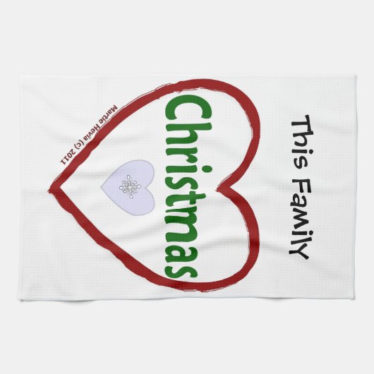 クリスマスラブキッチンタオル キッチンタオル (横)