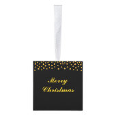 クリスマスラブクラウン&オンブラック&金ゴールド キューブオーナメント (右)