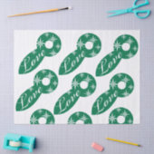 クリスマスラブグリーンティッシュペーパー 薄葉紙 (クラフト)