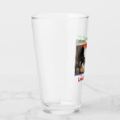 クリスマスラブドッグキャットパパペットフォトビールピント タンブラーグラス (右)