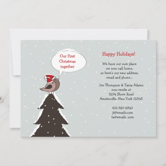 クリスマスラブバードホリデームービングアナウンス シーズンカード (正面)