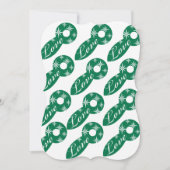 クリスマスラブホワイトスターフラットグリーティングカード カード (正面)