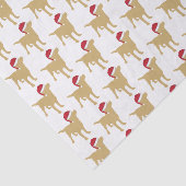 クリスマスラブラドールイエロードッグインサンタハット 薄葉紙 (詳細)