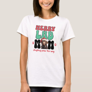 クリスマスラブラドールドッグママ Tシャツ