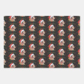 クリスマスラブラドールドッグラッピング紙シート ラッピングペーパーシート (正面3)