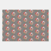 クリスマスラブラドールドッグラッピング紙シート ラッピングペーパーシート (正面2)