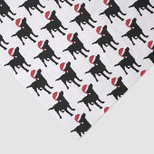 クリスマスラブラドールブラックドッグインサンタハット 薄葉紙 (詳細)