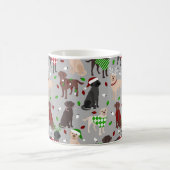 クリスマスラブラドールレトリエバーコーヒーマグ コーヒーマグカップ (中央)