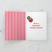 クリスマスラブラドールレトリエバードクター カード (内部)