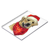 クリスマスラブラドール犬 ノートブック (左側)