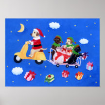 クリスマスラブラドール絵画配信