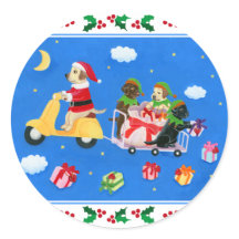クリスマスラブラドール絵画配信