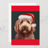 クリスマスラブラドール、犬の恋人のギフトTシャツ シーズンカード (正面/裏面)