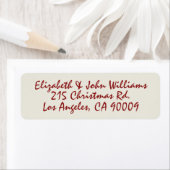 クリスマスラブ差出人住所ラベル ラベル (インサイチュ)