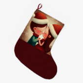 クリスマスラブ2 ラージクリスマスストッキング (正面 (吊り時))