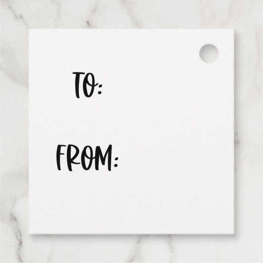 クリスマスラベルに「私たちの家から君の家へ」と書いてある フェイバータグ (裏面)