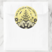 クリスマスラベルのキッチンの天使の道具 ラウンドシール (バッグ)