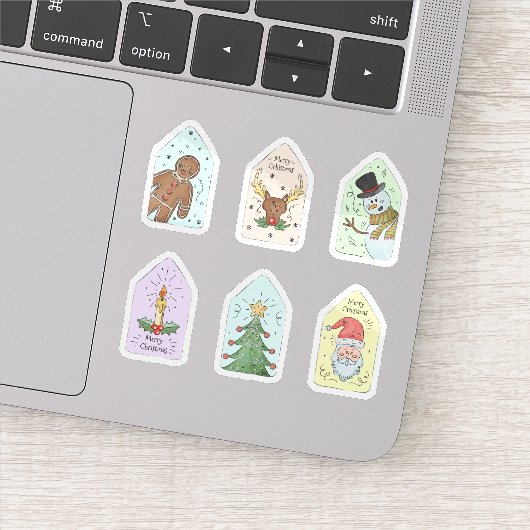 クリスマスラベルシールのコレクション シール (詳細)