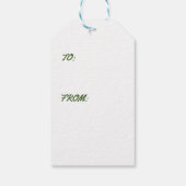 クリスマスラベルレトロサンタクロース ギフトタグ (裏面)