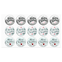 クリスマスラベル、カードのシール、ギフト