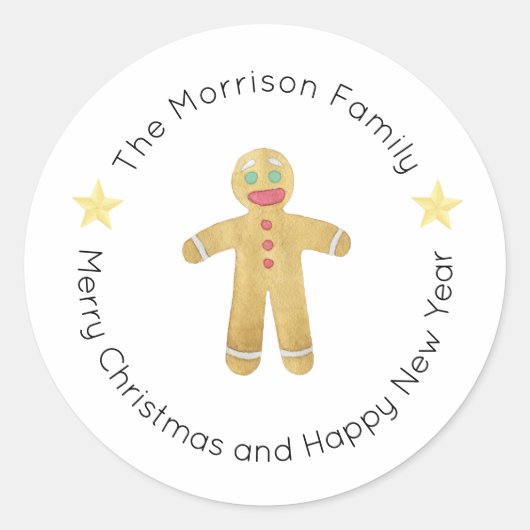 クリスマスラベル、クリスマスシール、ギフト ラウンドシール (正面)
