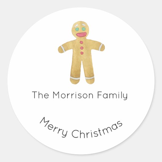 クリスマスラベル、クリスマスシール、ギフト ラウンドシール (正面)