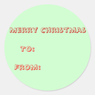 クリスマスラベル ラウンドシール