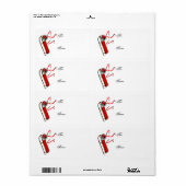 クリスマスラベル ラベル (フルシート)