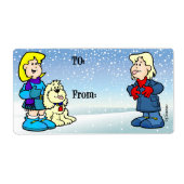 クリスマスラベル ラベル (正面)