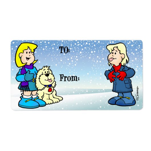 クリスマスラベル ラベル (正面)