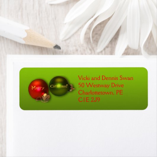 クリスマスラベル ラベル (インサイチュ)
