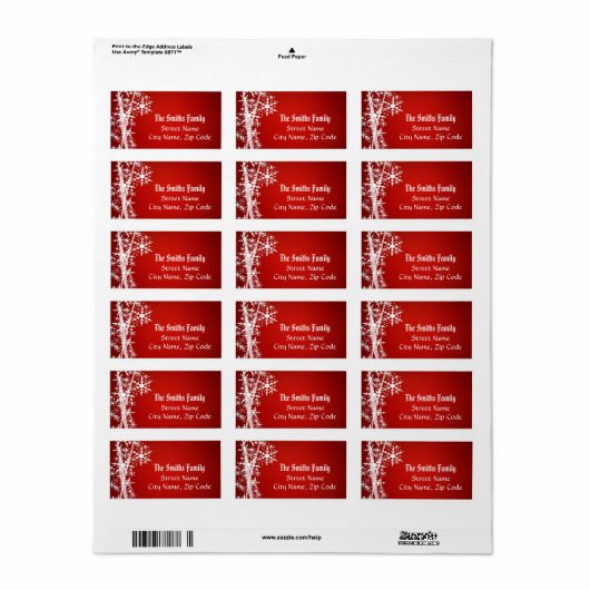 クリスマスラベル ラベル (フルシート)