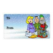 クリスマスラベル ラベル (正面)