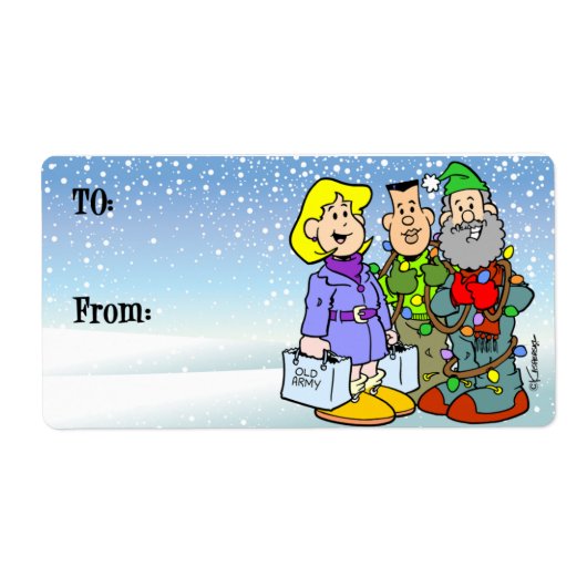 クリスマスラベル ラベル (正面)