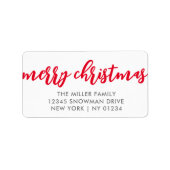 クリスマスラベル ラベル (正面)