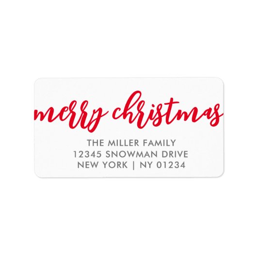 クリスマスラベル ラベル (正面)