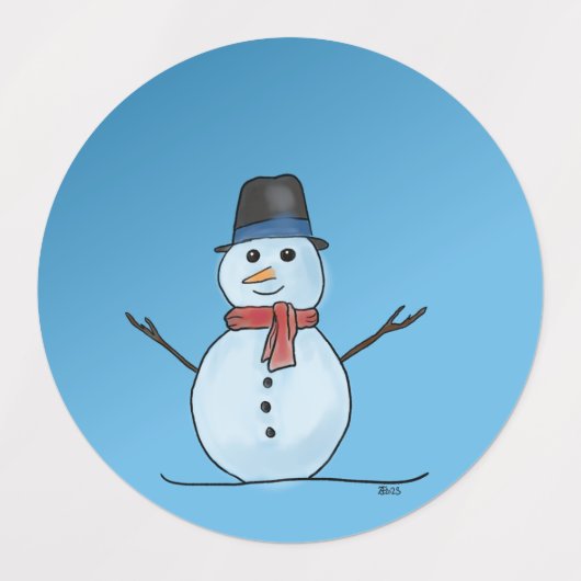 クリスマスラベル ラベル (デザイン2)