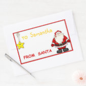 クリスマスラベル 長方形シール (封筒)