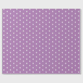 クリスマスラベンダーの白い雪のかけら可愛い贈り物 ラッピングペーパー (フラット)