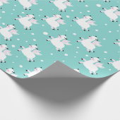 クリスマスラマエンジェルズラッピング紙 ラッピングペーパー (角)