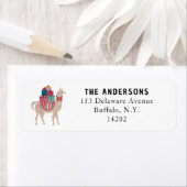 クリスマスラマキュート動物園の動物差出人住所 ラベル (インサイチュ)