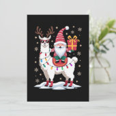 クリスマスラマグノームサンタイルミネーショントナカイXmas 招待状 (スタンド正面)