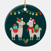 クリスマスラマス セラミックオーナメント (裏面)