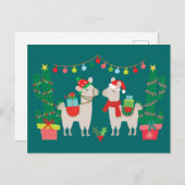 クリスマスラマス ポストカード (正面/裏面)