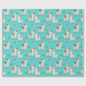 クリスマスラマス ラッピングペーパー (フラット)