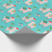 クリスマスラマス ラッピングペーパー (角)