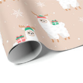 クリスマスラマス ラッピングペーパー (ロールコーナー)